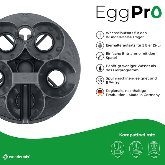 EggPro inkl. Träger | Eierhalter-Aufsatz für WunderPeeler