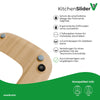 KitchenSlider® H | V3 | Echtholz Premium-Gleitbrett für Thermomix TM6, TM5