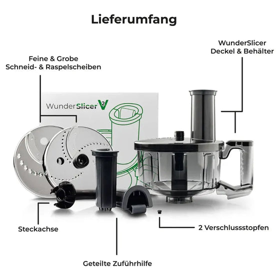 WunderSlicer® V2 | Gemüseschneider für Thermomix TM6, TM5