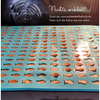 Mini Fisch (2cm) Leckerli Backmatte  Petrol marmor
