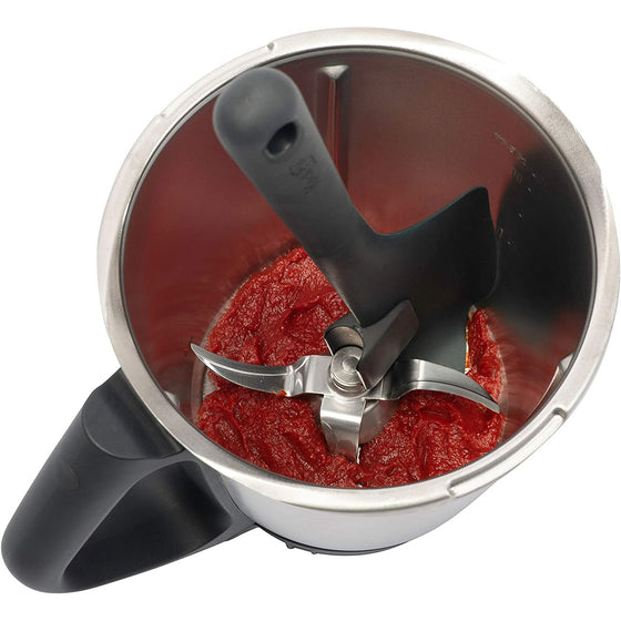 Multifunktionaler Dreh-Spatel für Thermomix® TM6 / TM5 / TM31 zum einfachen Ausschaben und Entleeren