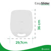 EasySlider® weiss | Gleitbrett aus Acrylglas für Thermomix TM6, TM5