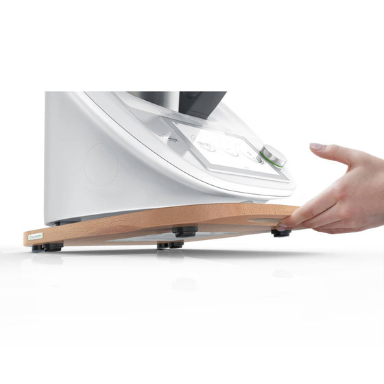 KitchenSlider® H | V2 Plus | Buche | Premium-Gleitbrett für Thermomix TM6, TM5
