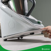 KitchenSlider® M | V3 | Alpine White | Premium-Gleitbrett für Thermomix TM6, TM5