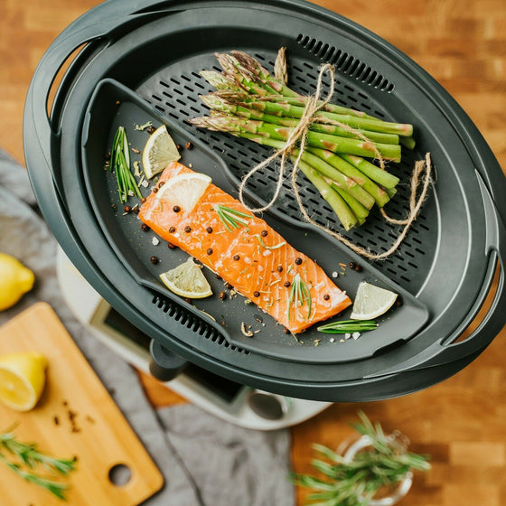 Dampfgarform Auflaufform Halb für Thermomix Varoma Einlegeboden